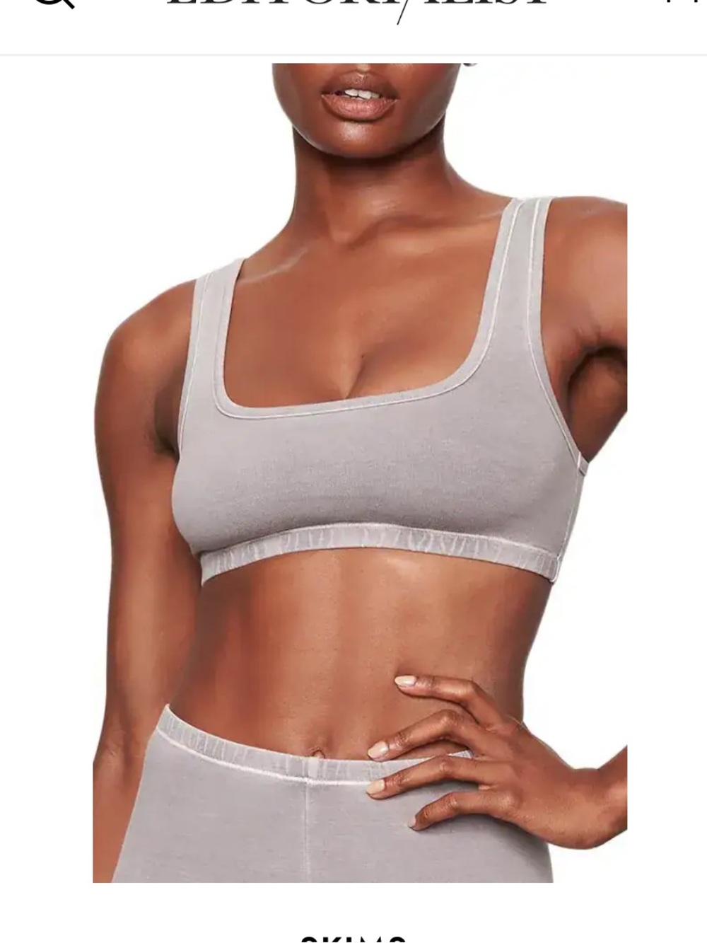 SKIMS OUTDOOR WIDE NECK BRALETTE | PACIFIC